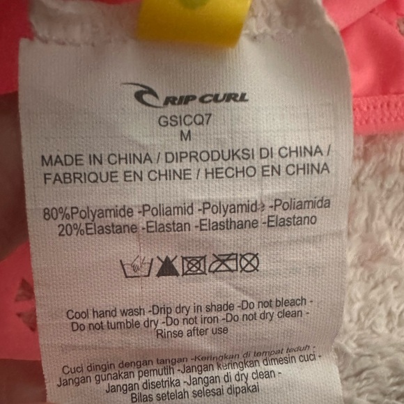 Rip Curl Phoenix Flutter Bra Ruffle Bikini Top Swim Summer Swimwear Size M - Picture 6 of 7